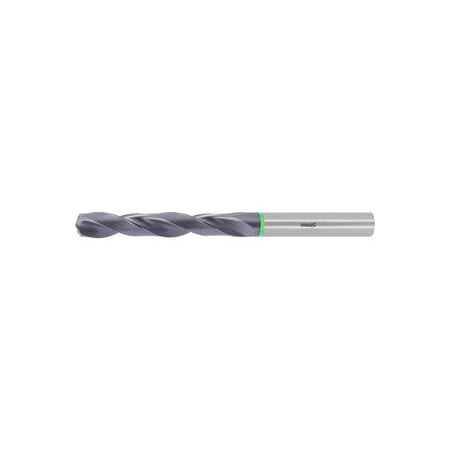 Pro Steel Solid Carbide Drill, 17 Mm Dia, 140 Deg Point Angle, TiAlN Coated, Plain Shank